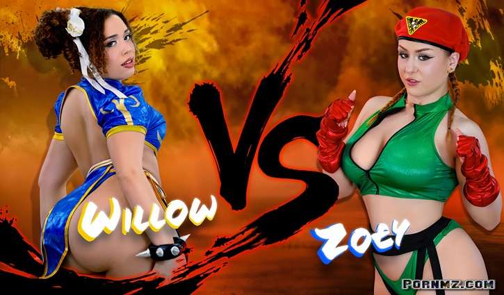 TeamSkeetSingles Willow Ryder vs Zoey Uso Fight Street Fighter Parody